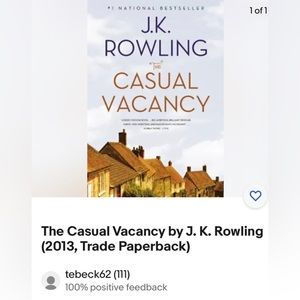 Book jk Rowling casual vacancy